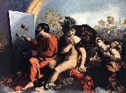 DOSSI, Dosso Jupiter, Mercury and the Virtue df Spain oil painting artist